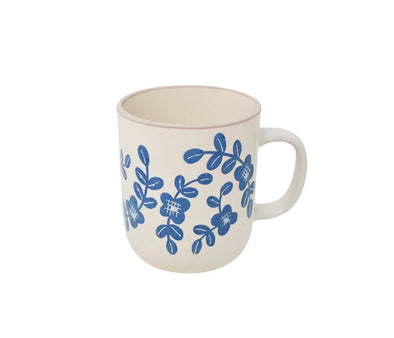 Tasse fleurs bleues