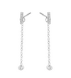 Boucles d'oreille Infinity Chain argent