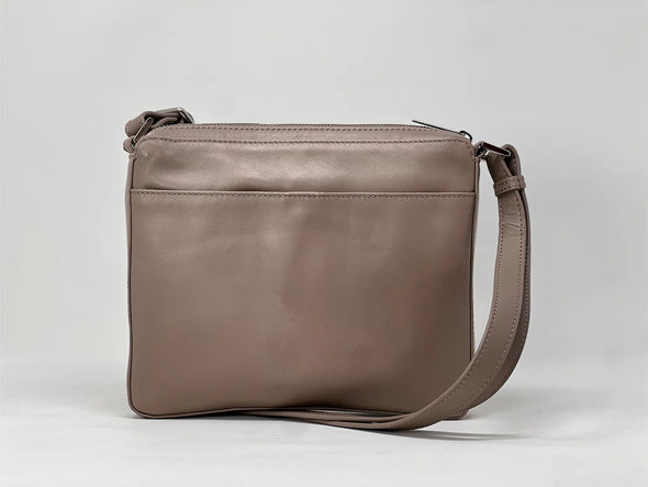 Sac Gisèle Petit Taupe de dos