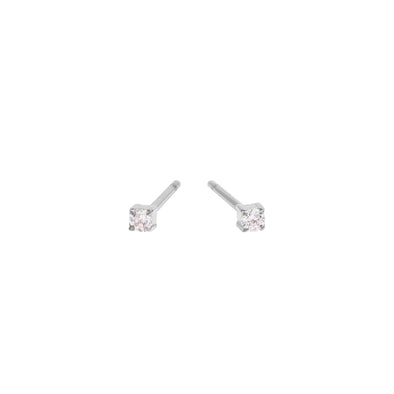 Boucles d'oreille 2mm cz Stud