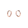 Boucles d'oreille S. Huggie rose