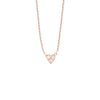 Collier Coeur Juliette rose