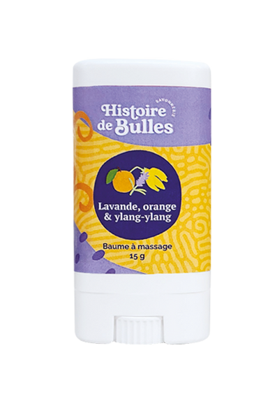 Baume à massage  - Lavande Orange Ylang ylang