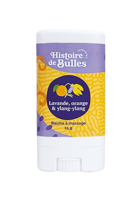 Baume à massage  - Lavande Orange Ylang ylang