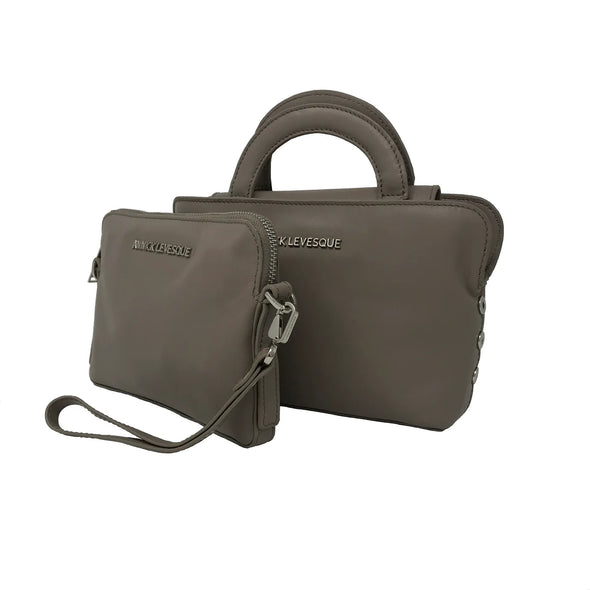 Sac Main Clarence Taupe et petit sac