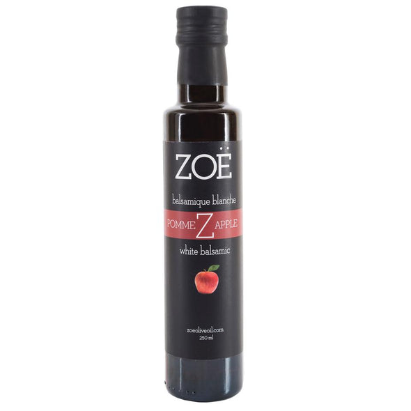 Vinaigre balsamique blanc infusé à la pomme 250 ml | Zoé | La Maison du Bleuet